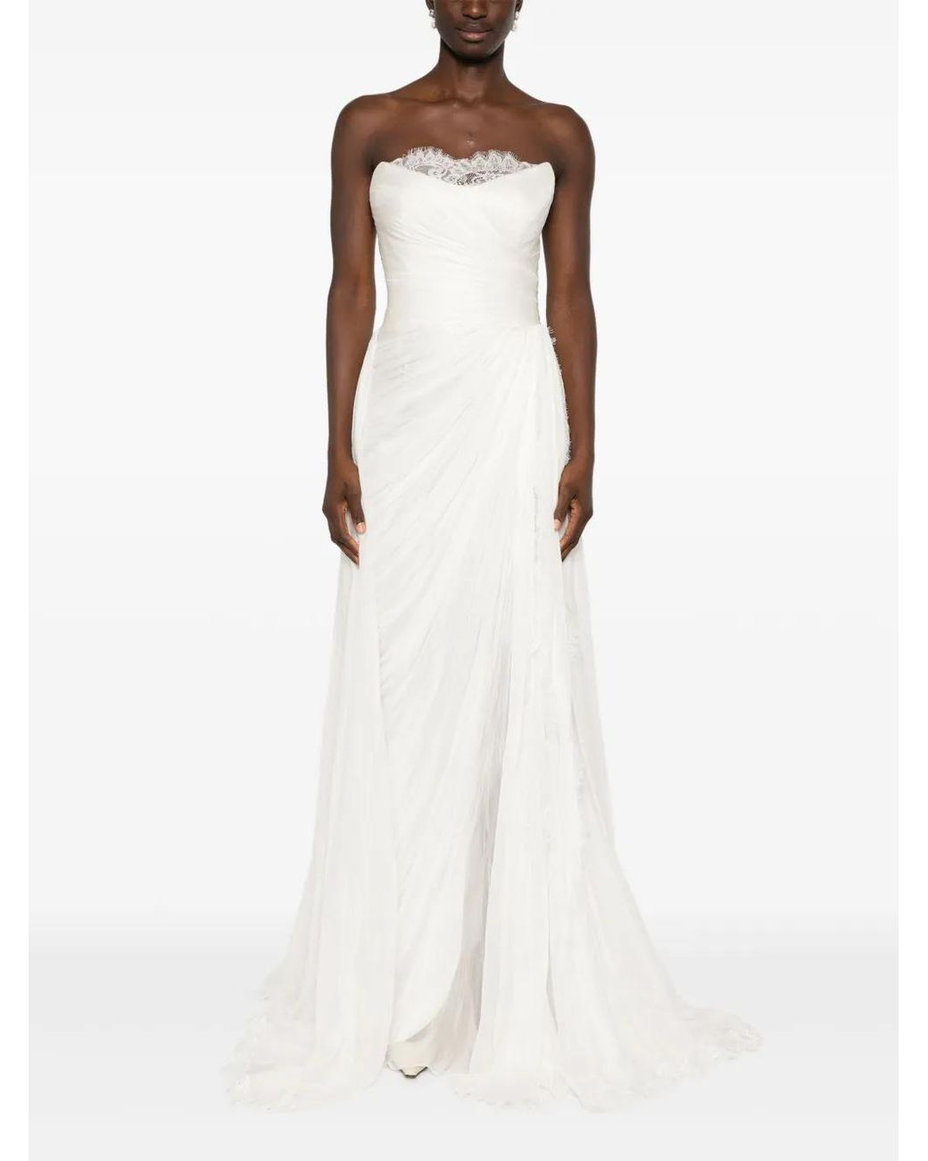 IRIS SERBAN White Shea Gown