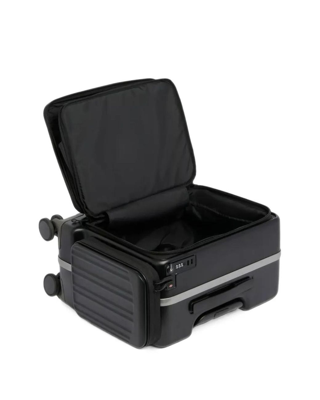 Piquadro Black Valise À Design Côtelé