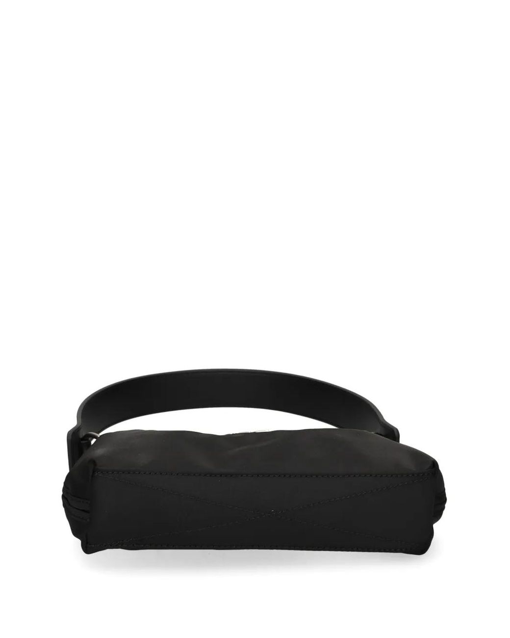 Calvin Klein Black Logo-Plaque Shoulder Bag