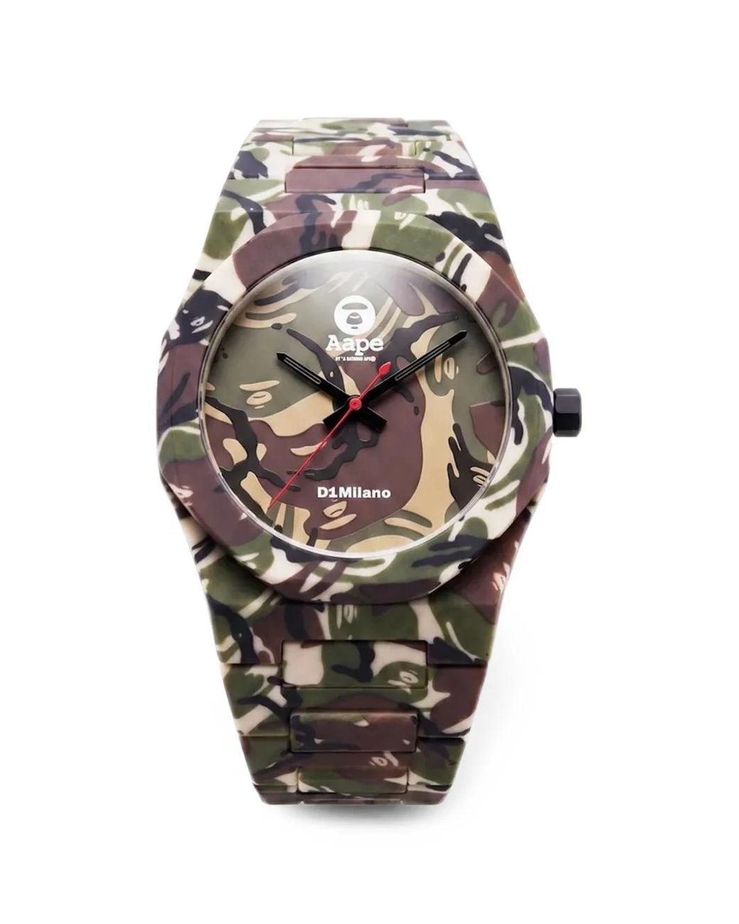 Aape By A Bathing Ape Gray Xd1 Camouflage-Print 40Mm Watch