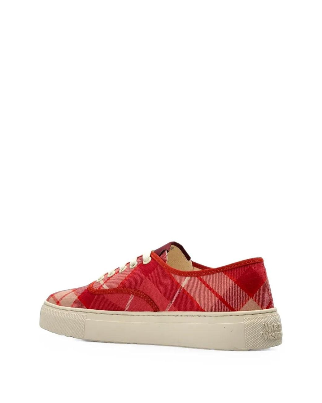 Vivienne Westwood Red Baskets Trucker À Motif Tartan
