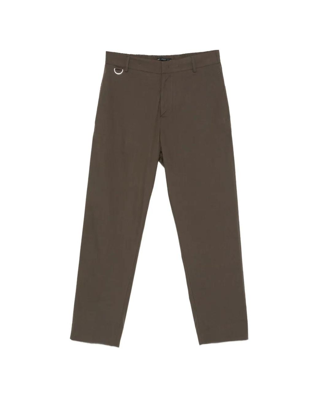 Low Brand Gray Pantalon À Coupe Droite for men