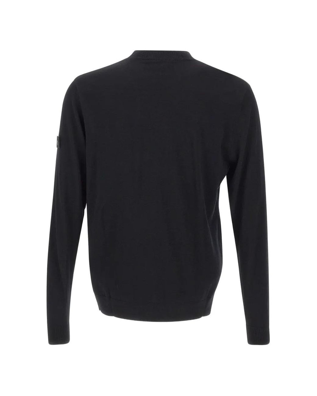 Peuterey Blue Logo-Patch Wool Sweater for men
