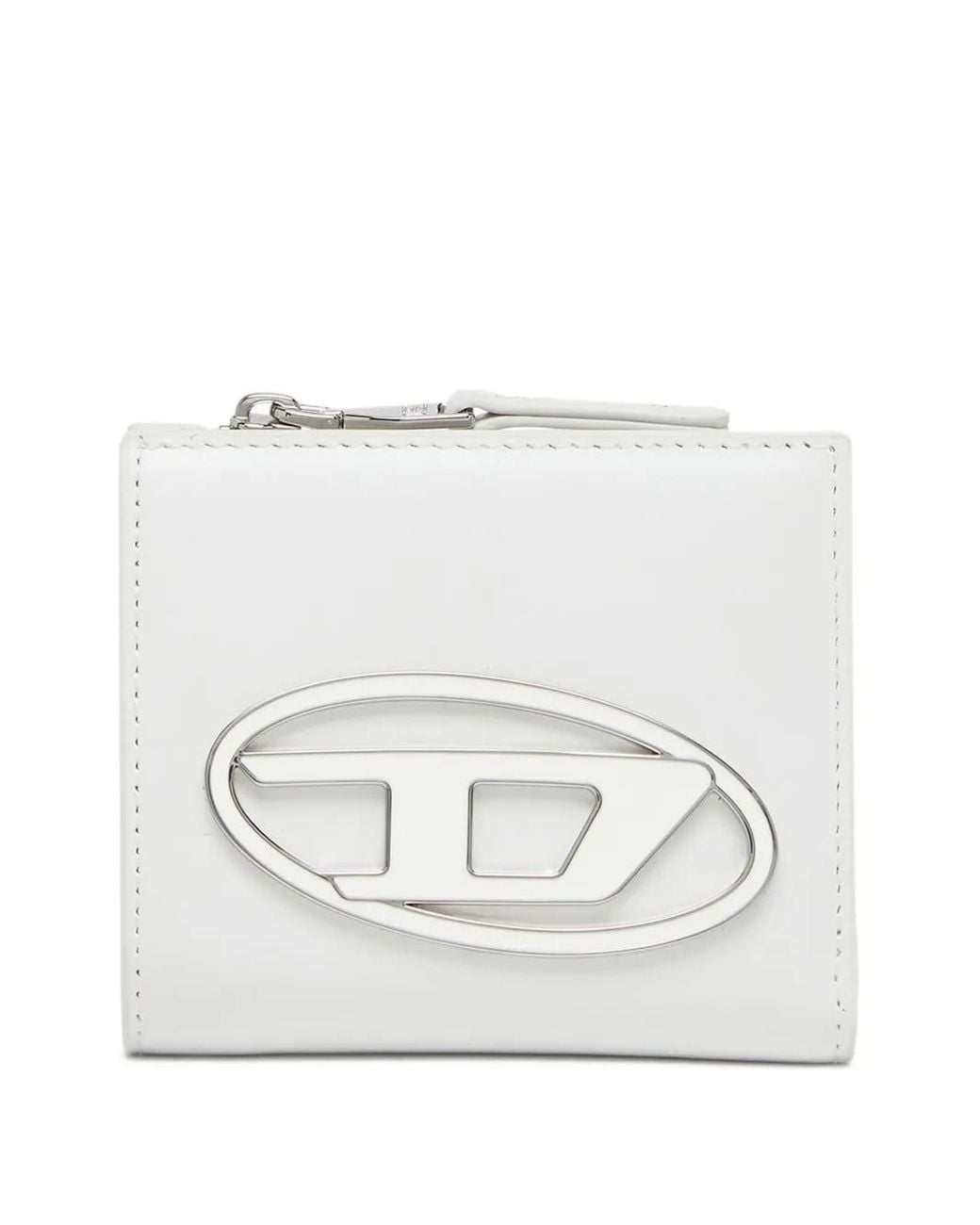 DIESEL White 1Dr Logo-Embellished Wallet
