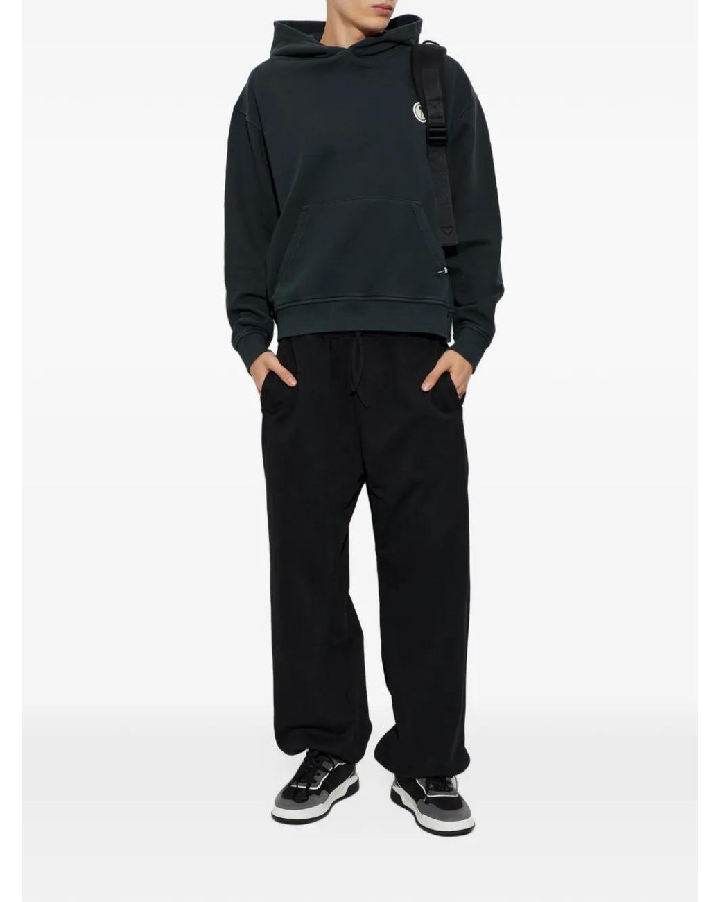 Palm Angels Black Drawstring Track Pants for men