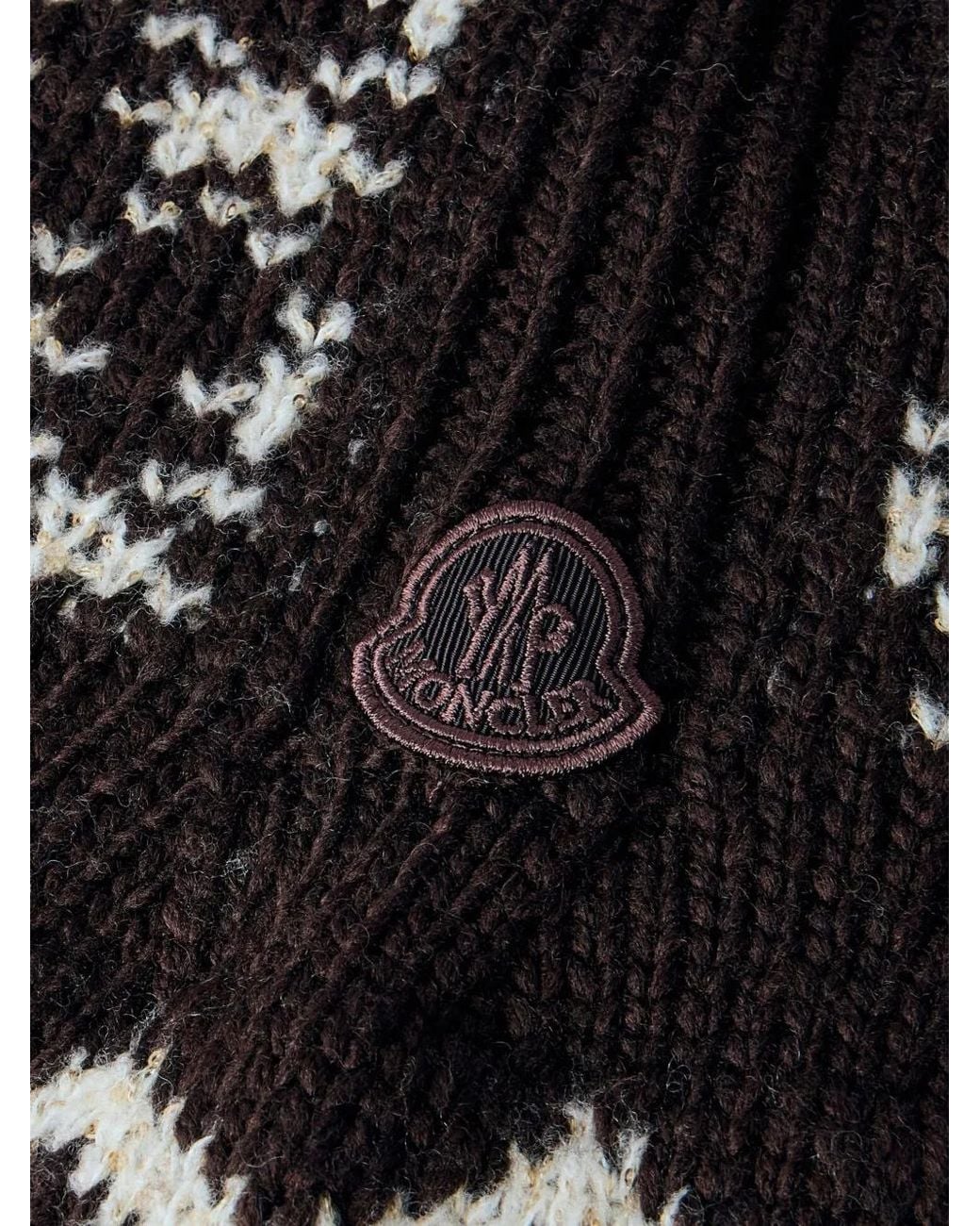 Moncler Black Jacquard Sequin Balaclava