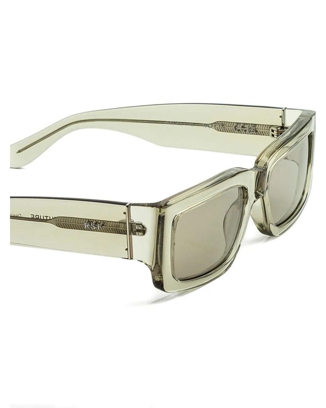 Retrosuperfuture Green Rectangle-Frame Sunglasses