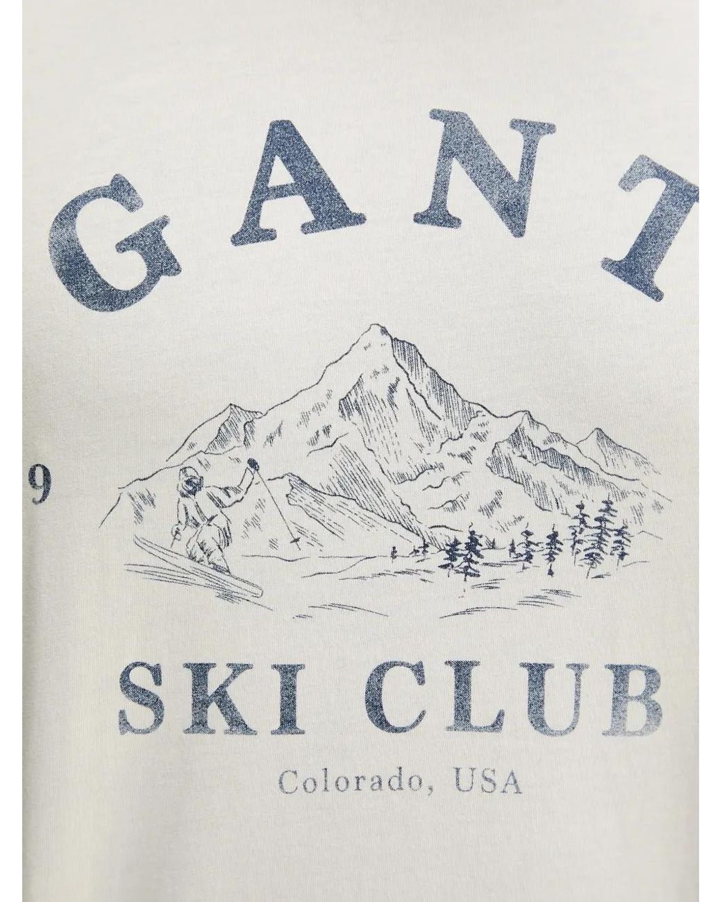 Gant White Graphic T-Shirt for men