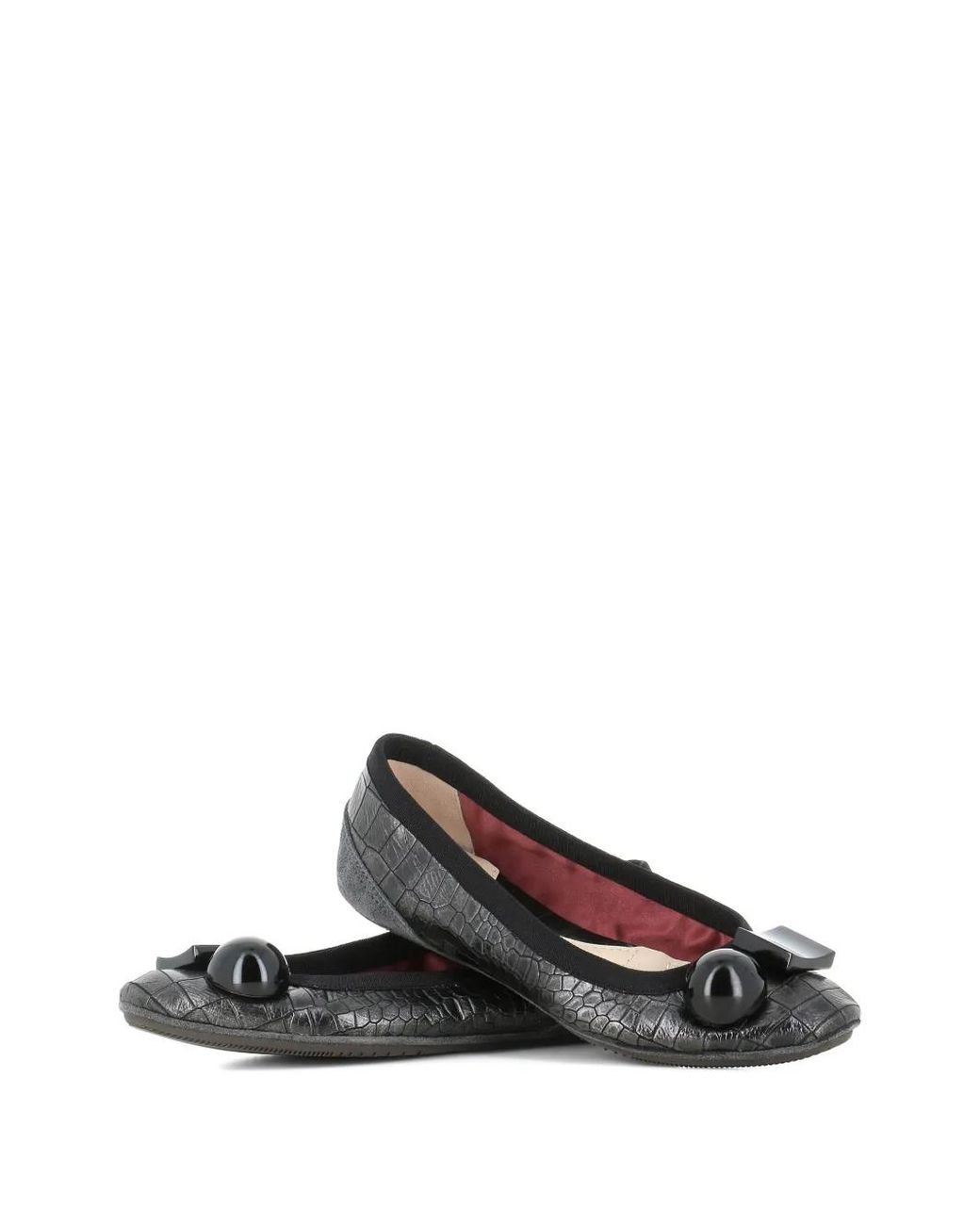 Dove Nuotano Gli Squali Black Becky Ballerina Shoes