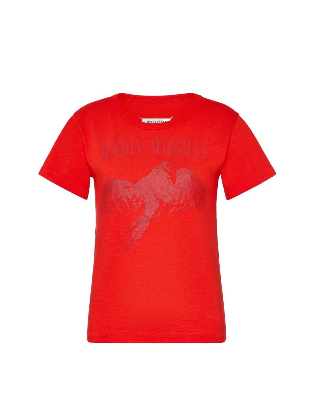 Maison Margiela Red Cotton T-Shirt