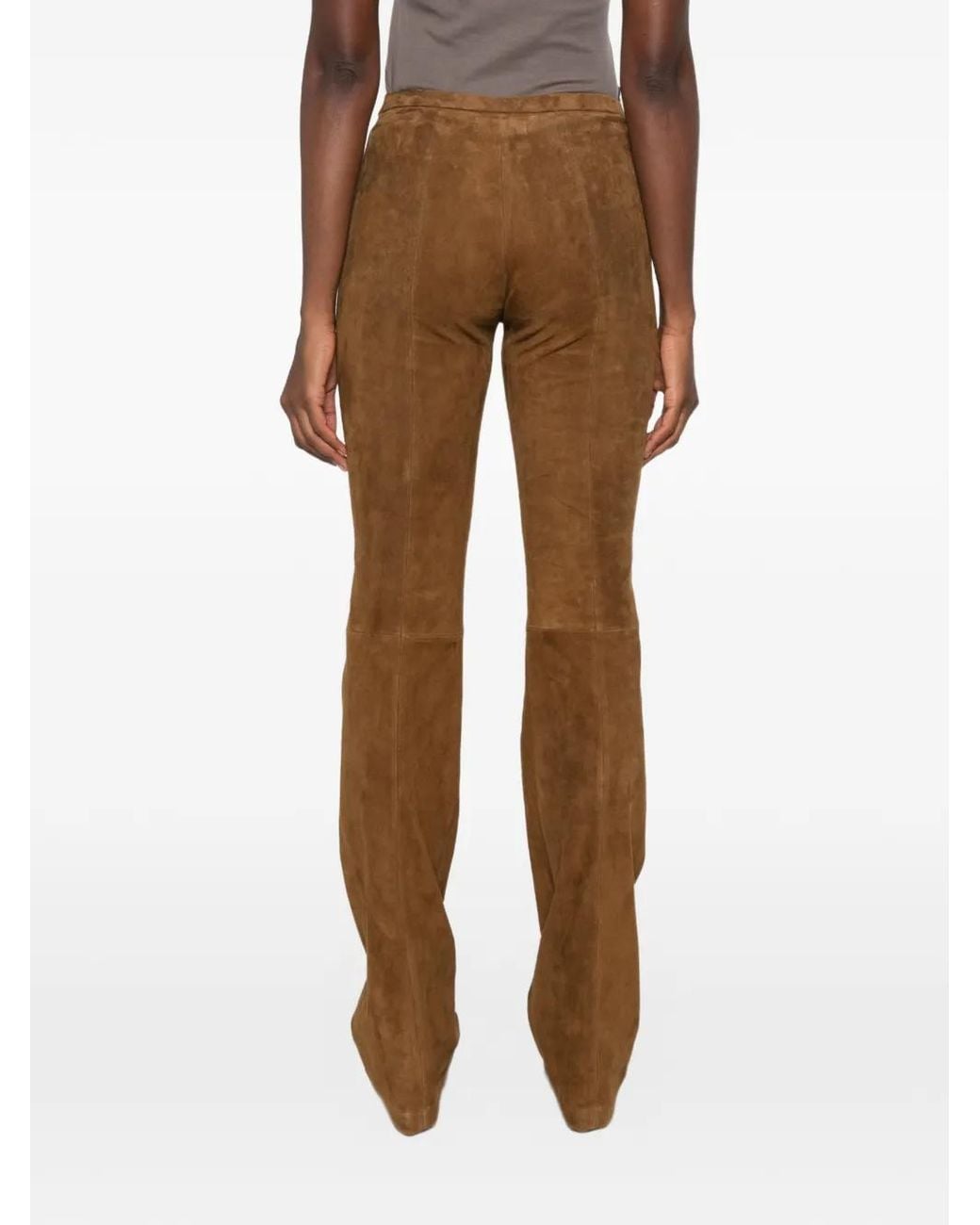 Stouls Brown Pantalon Icham En Daim