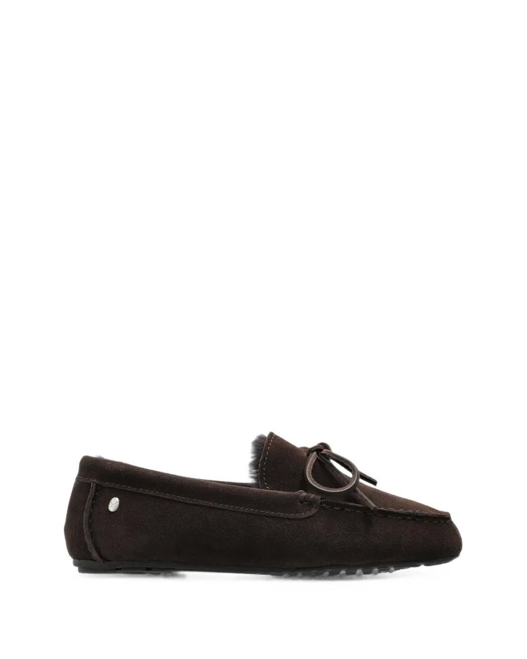 EMU Black Sandrine Shearling-Lined Ballet Flats