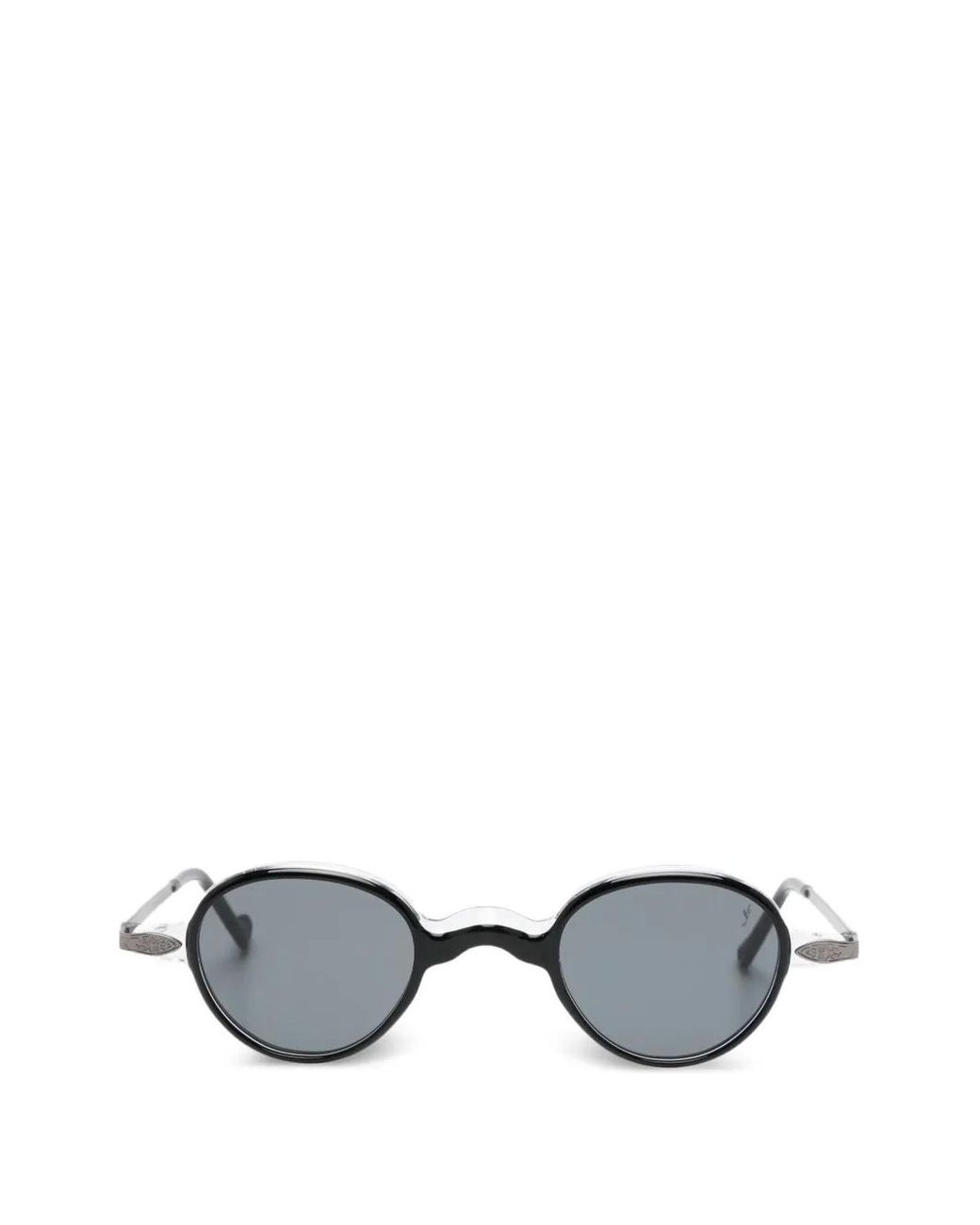 Eyepetizer Metallic Oval-Frame Sunglasses