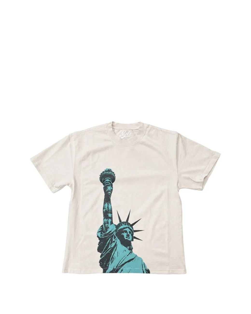 Melt White T-Shirt À Imprimé Graphique for men