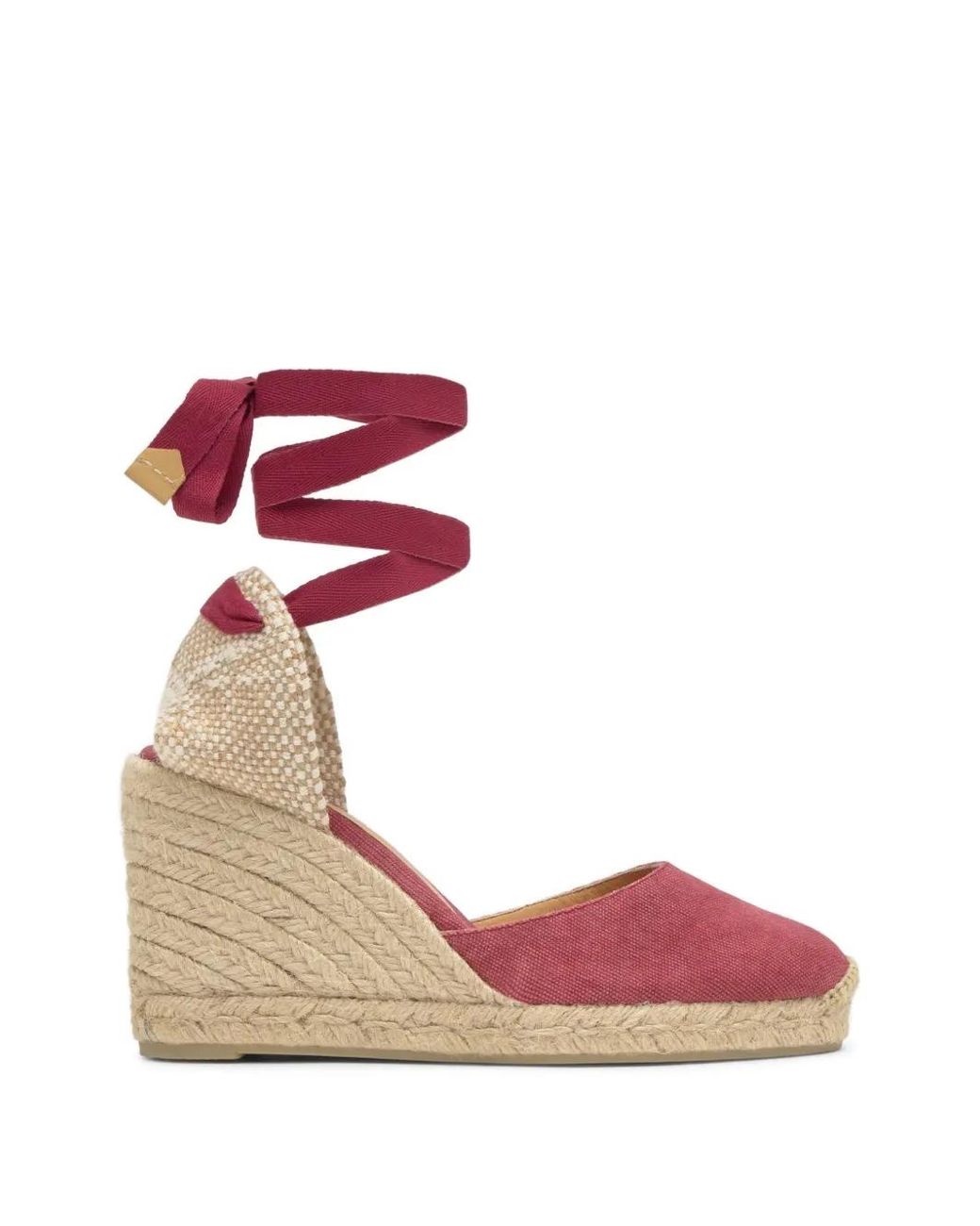Castaner Pink Carina Wedge Espadrilles