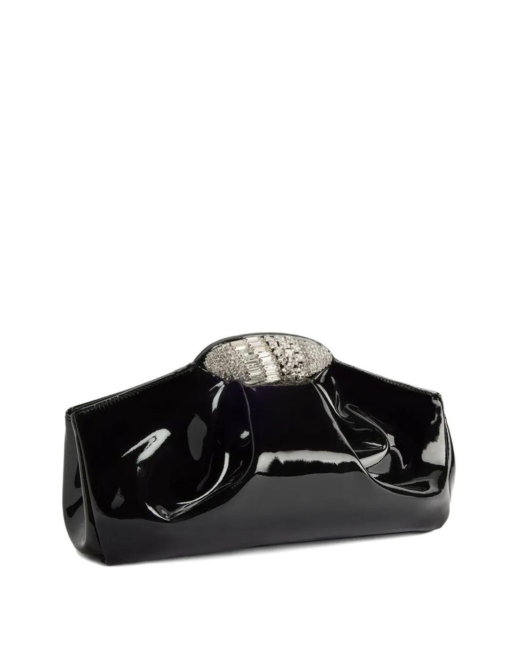 Giuseppe Zanotti Black Gz Dumpling Goatskin Clutch Bag
