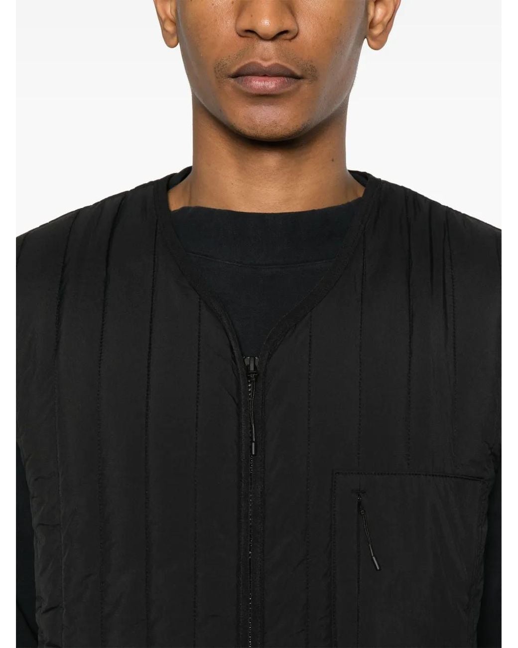 Rains Black Quilted Gilet
