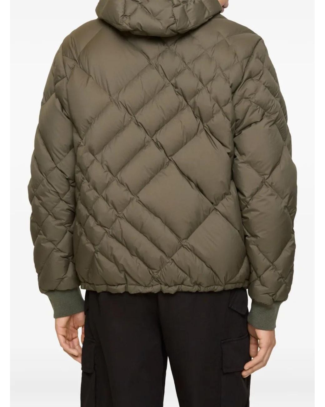 Burberry Check-Stitch Nylon Doversgreen Puffer Jacket for men