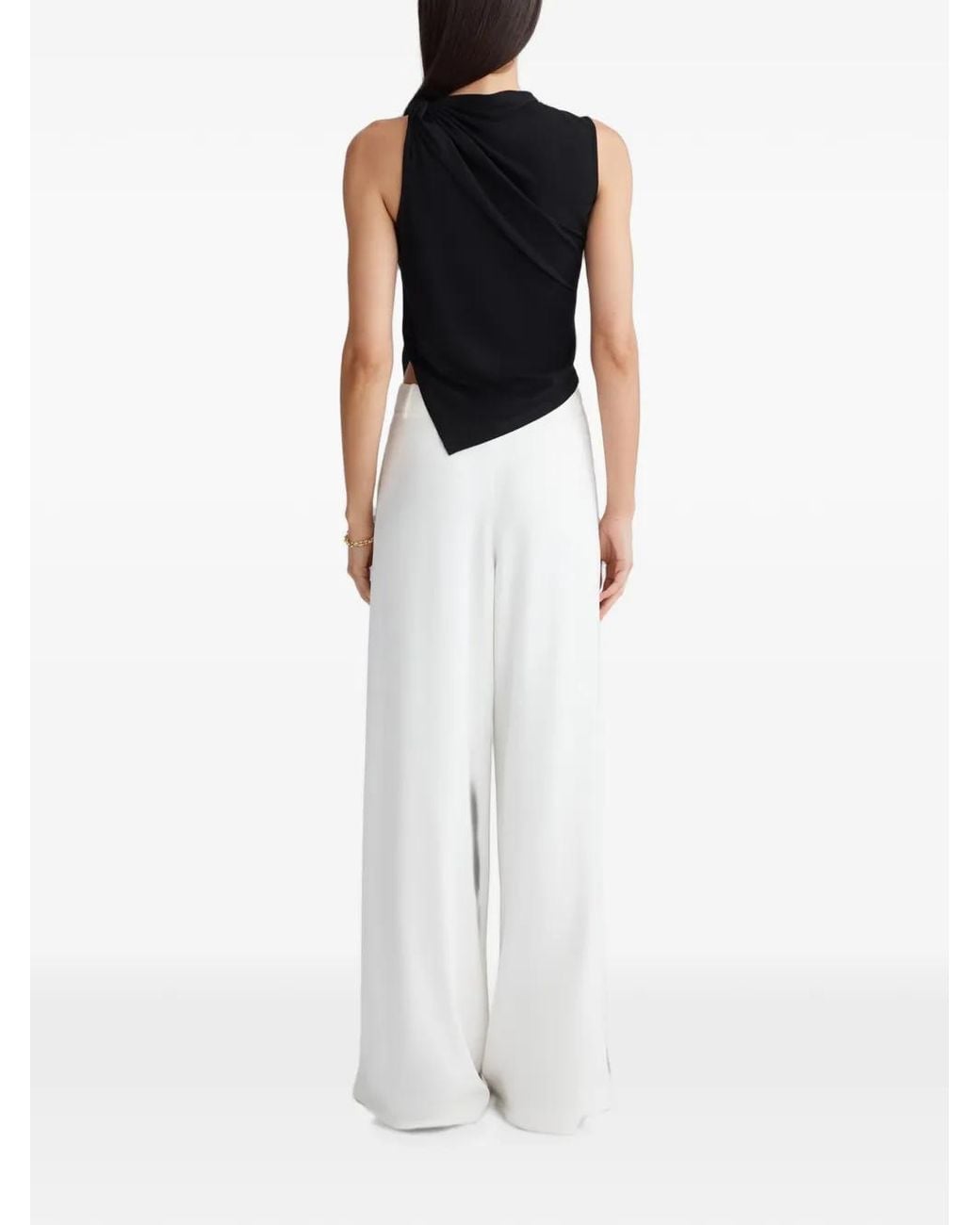 Anna Quan Black Celia Draped Top