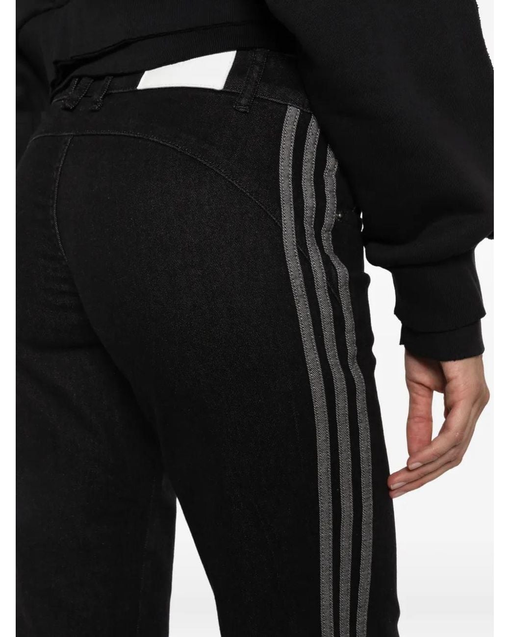 Adidas Black Side-Stripe Jeans