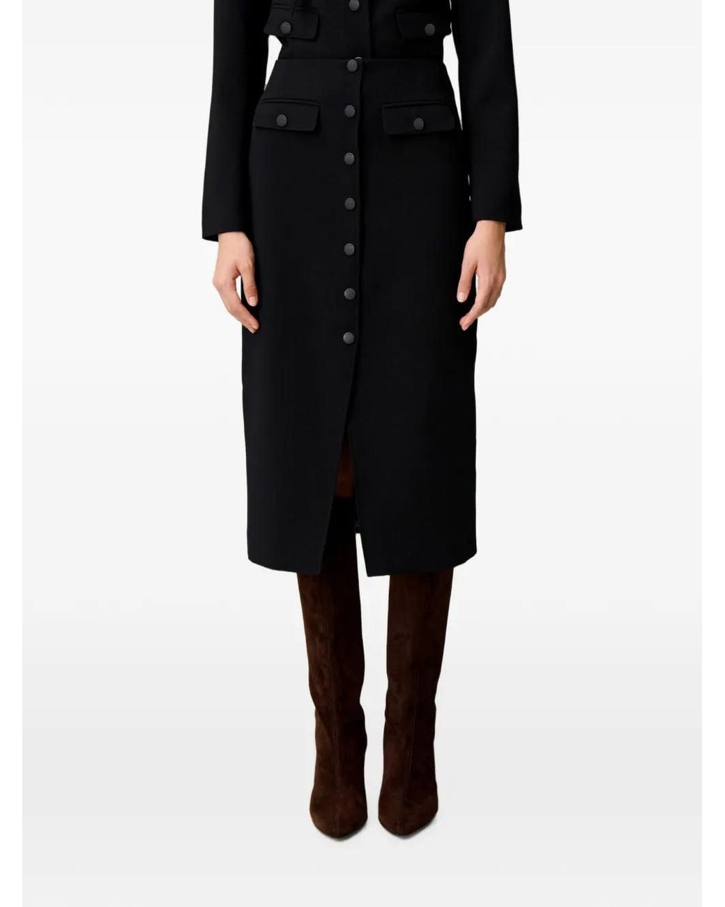 Claudie Pierlot Black Midi Skirt