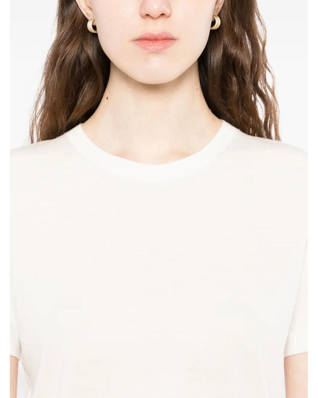 Theory White Regal Wool T-Shirt