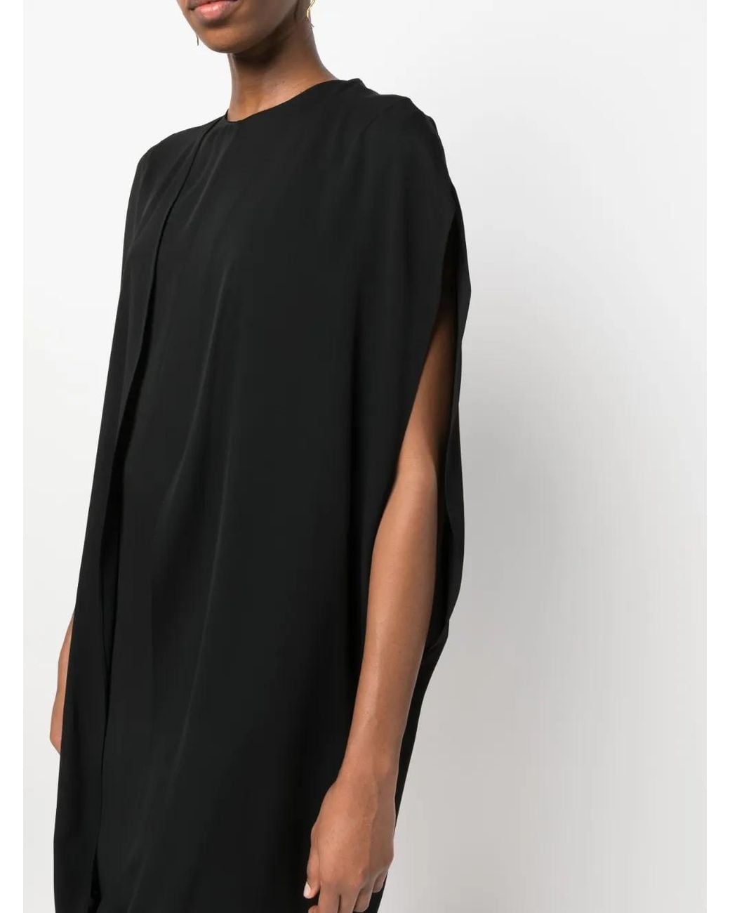 The Row Gedrapeerde Jurk in het Black