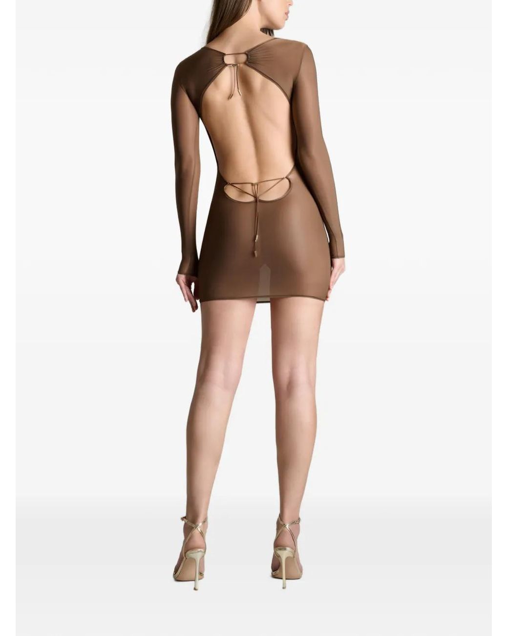 Maison Close Brown French Kiss Light Mini Dress