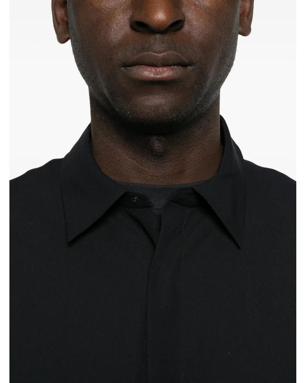 Arc'teryx Black Concealed-Front Shirt for men