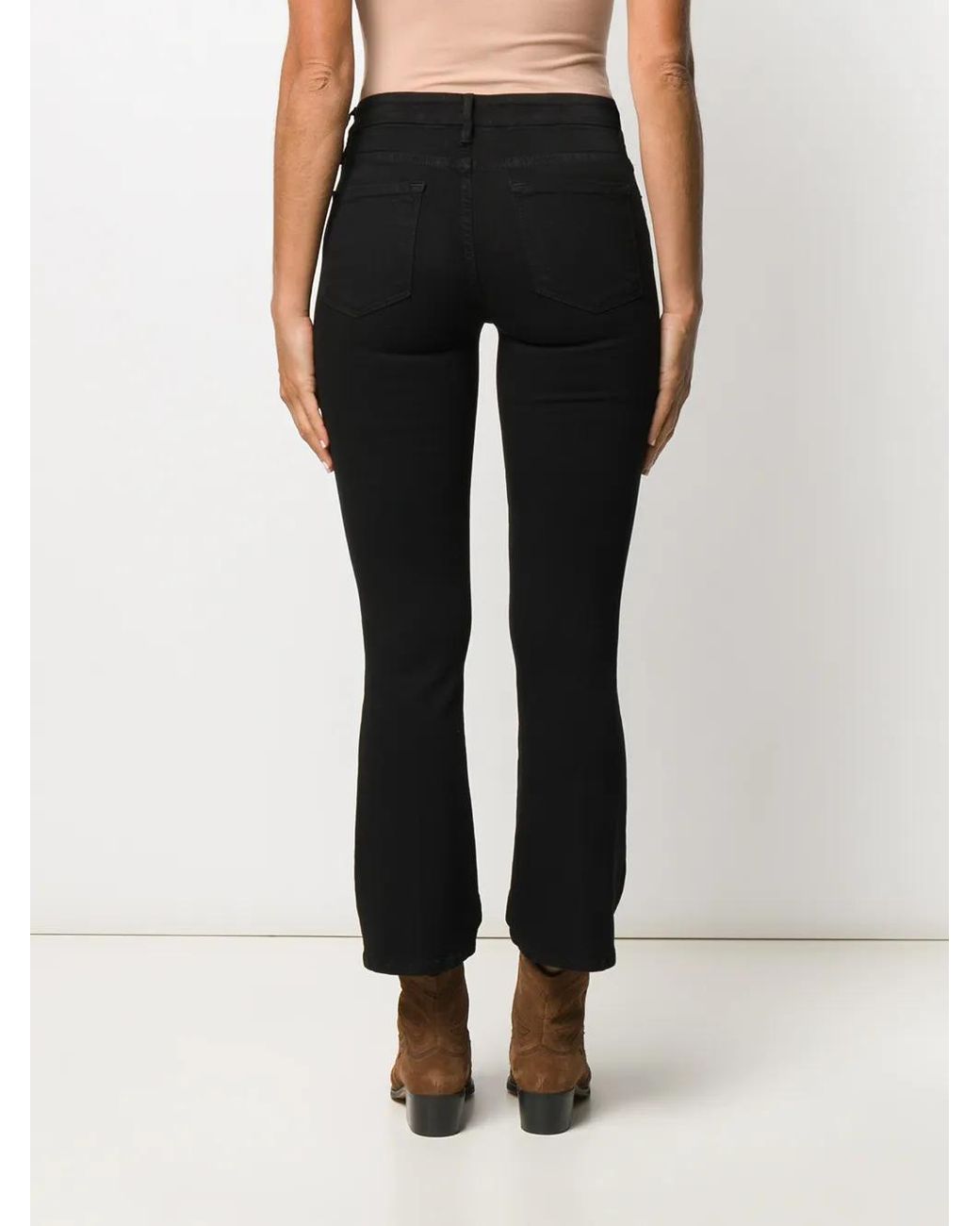 FRAME Cropped Jeans in het Black