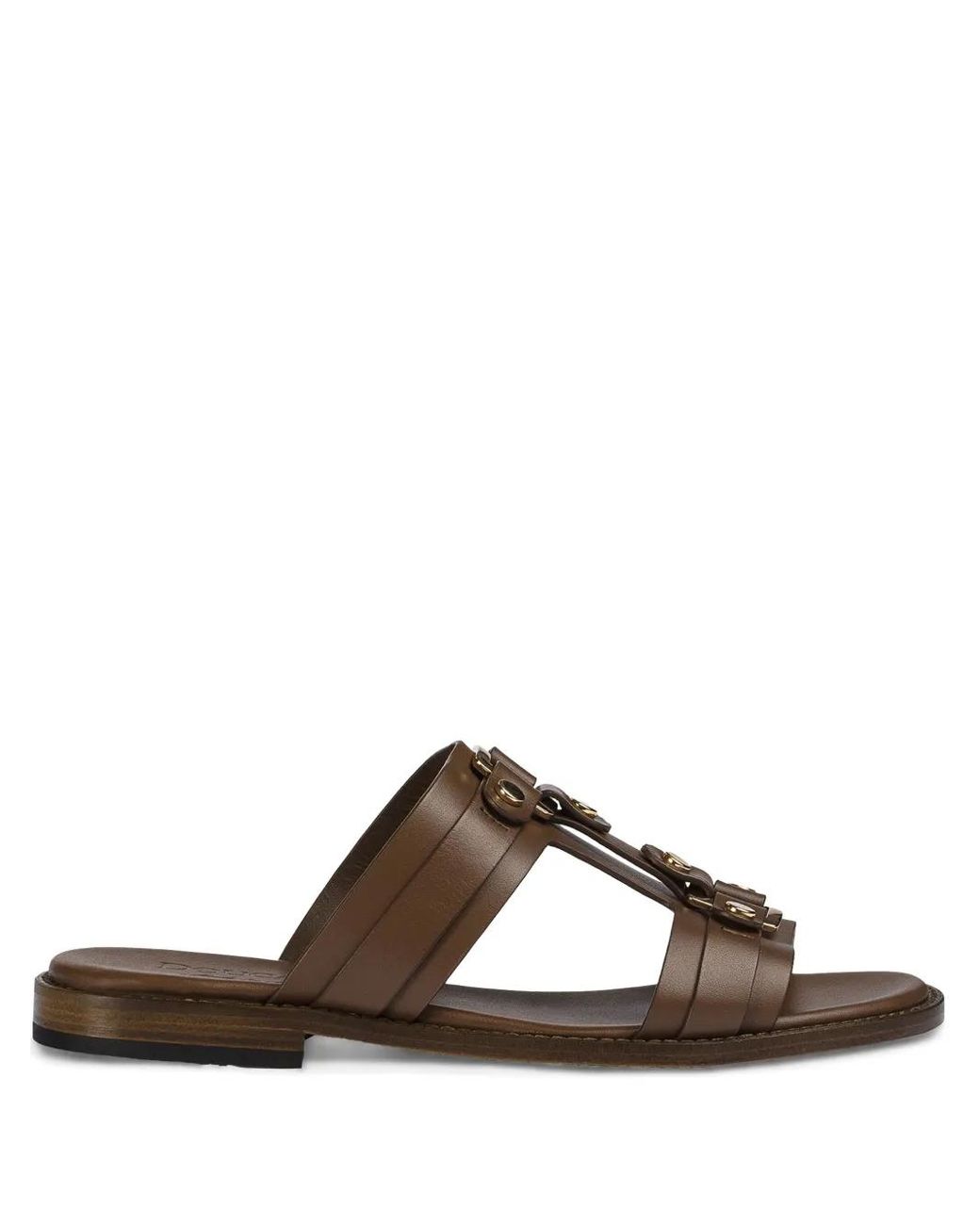 Doucal's Slippers Met Studs in het Brown