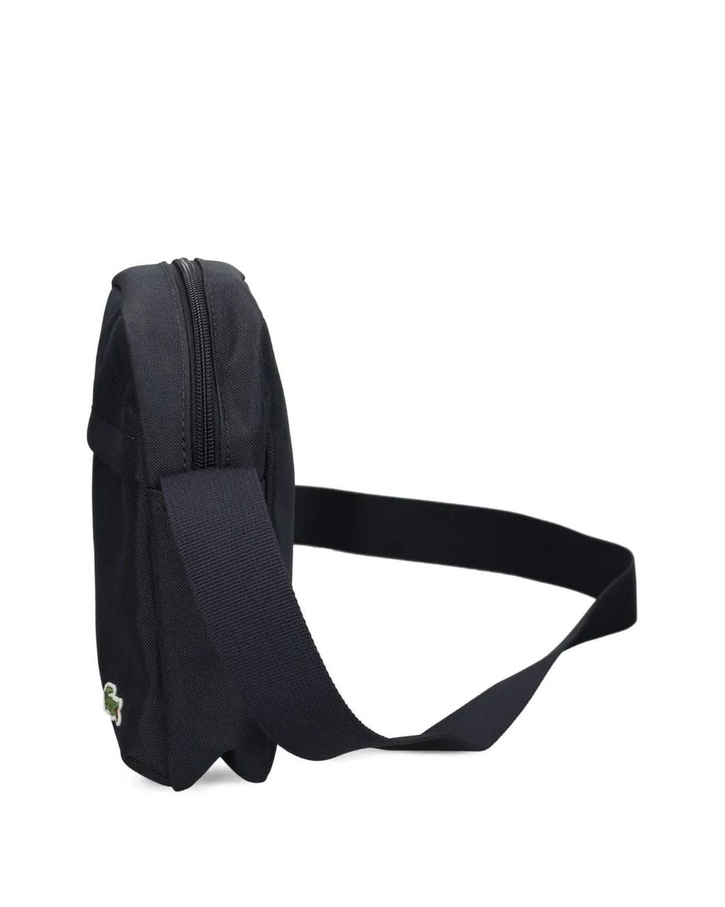 Lacoste Black Logo-Detail Shoulder Bag for men