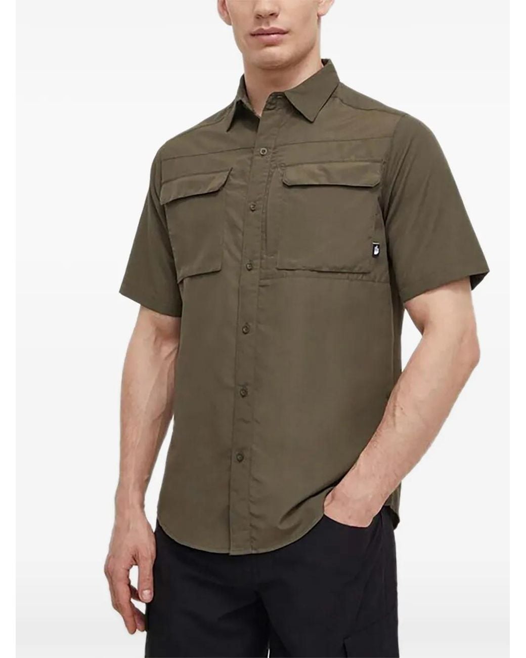 The North Face Green Buttoned Pocket Shirt for men