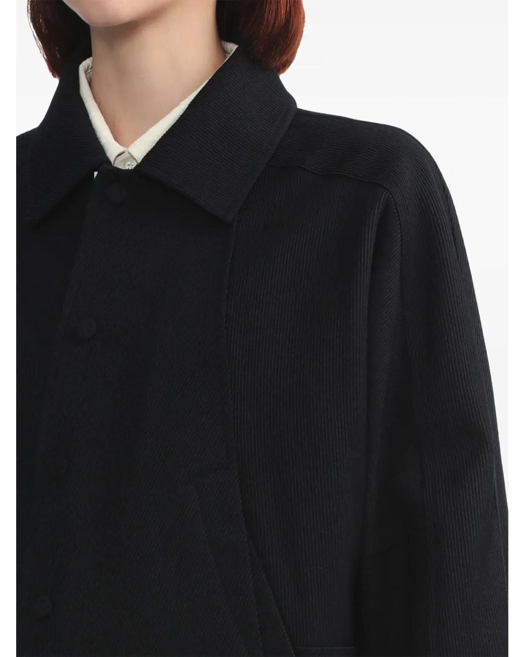 Adererror Blue Panelled Wool Blend Bomber Jacket