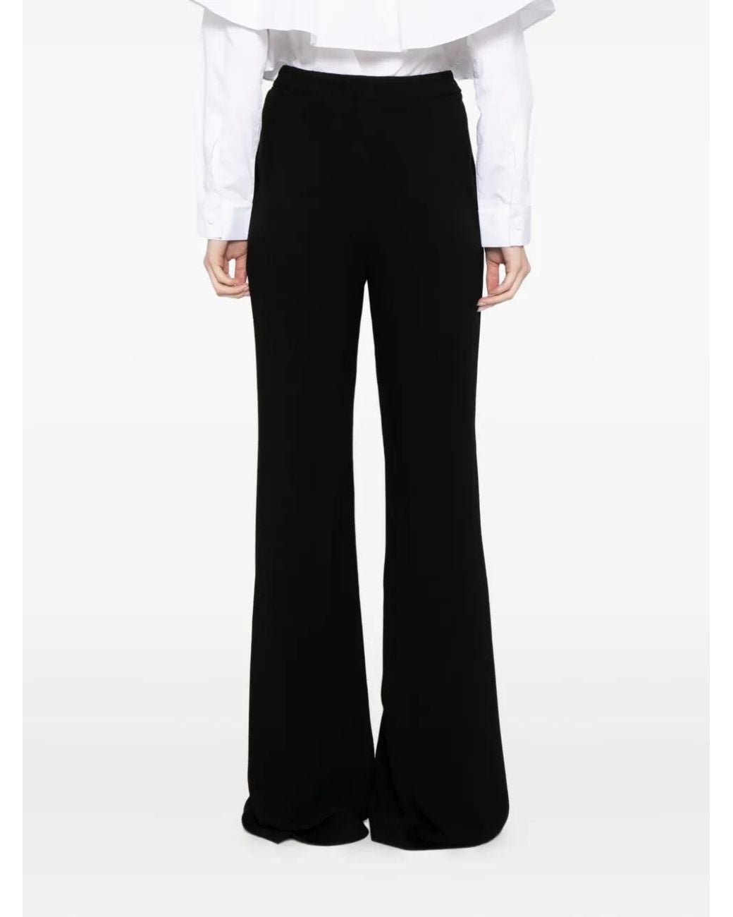 Saiid Kobeisy Black Tailored Straight-Leg Pants