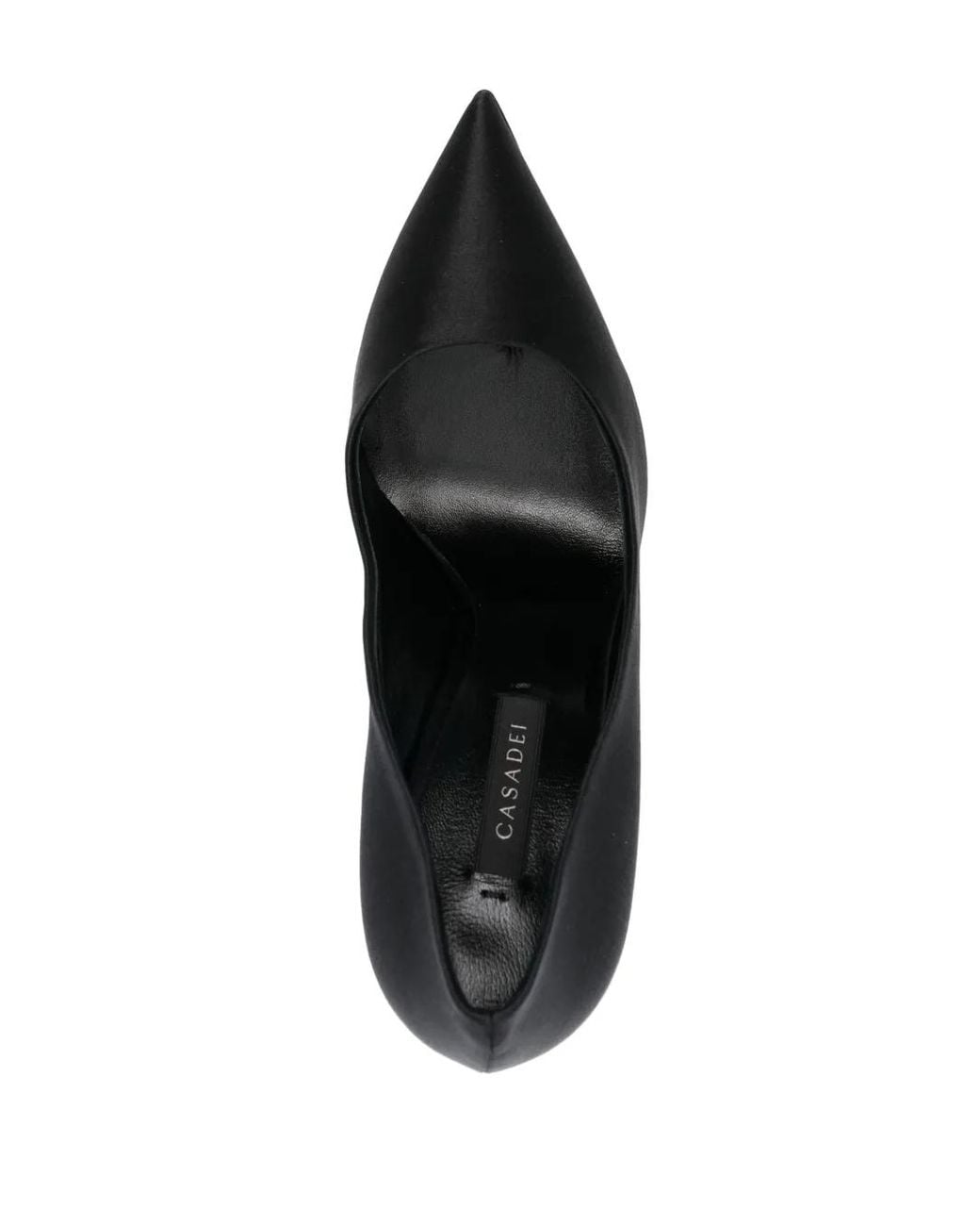 Casadei Black Blade Twenties 120mm Satin Pumps