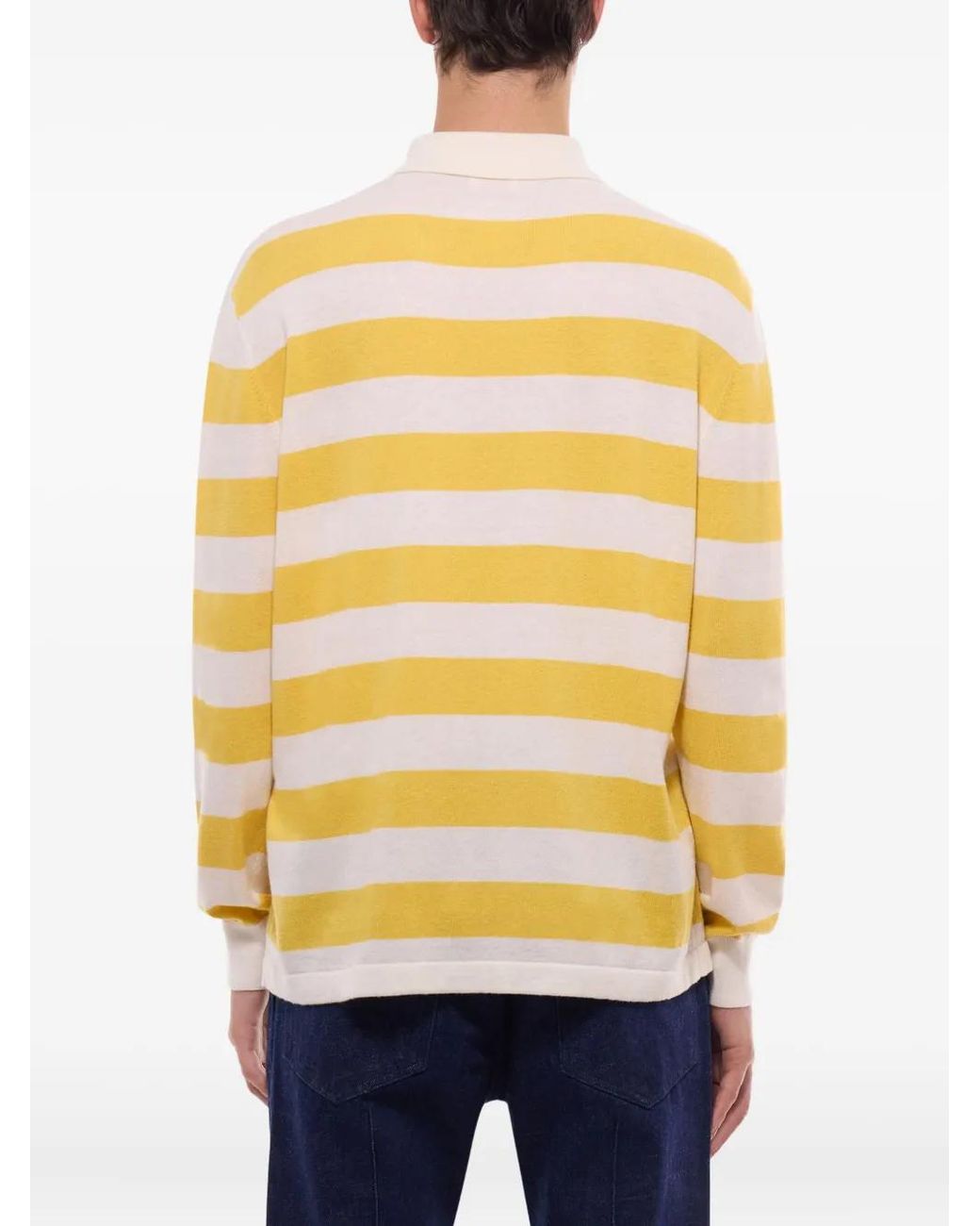 Fursac Gestreept Poloshirt in het Yellow voor heren