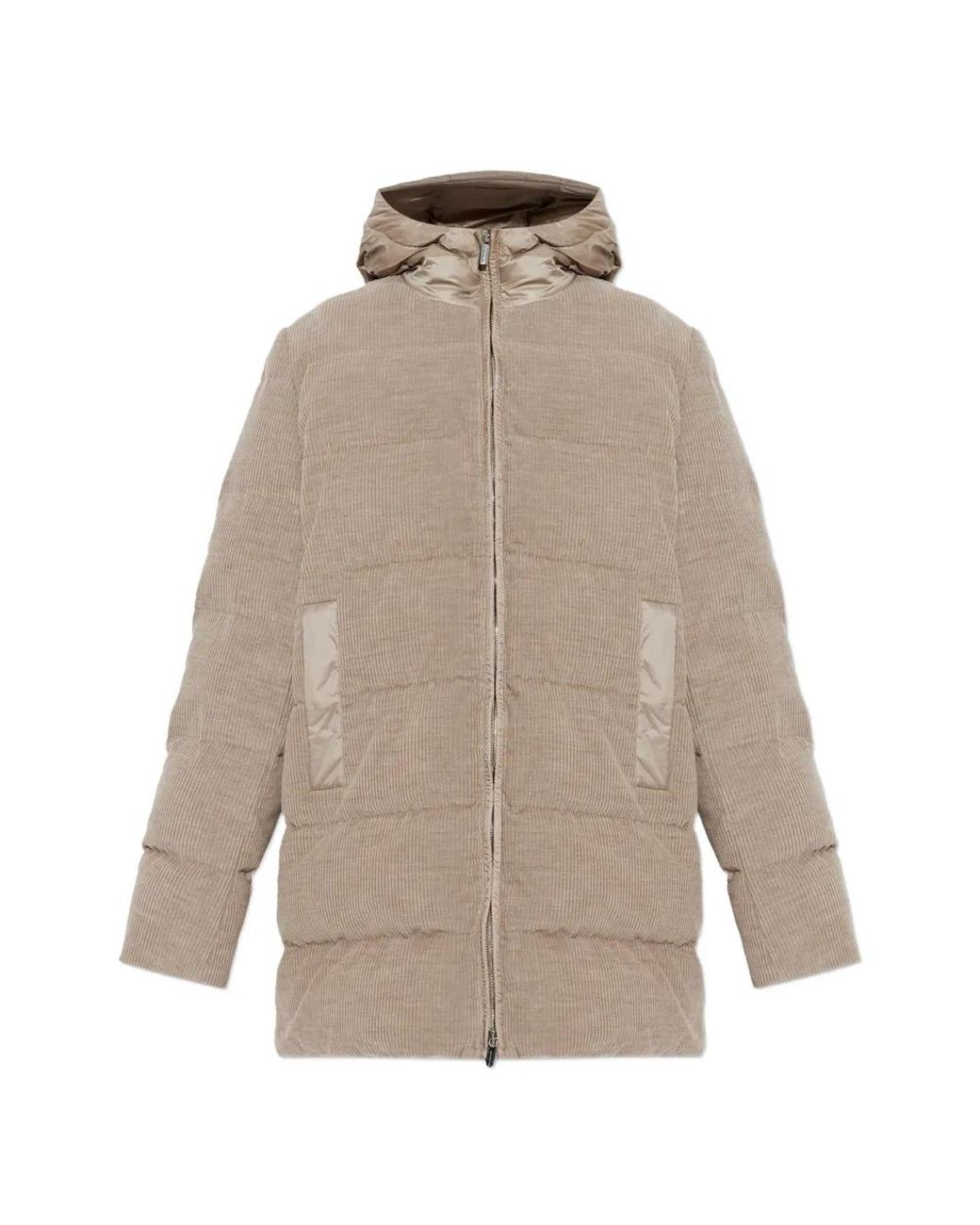 Paul & Shark Natural Quilted Corduroy Coat