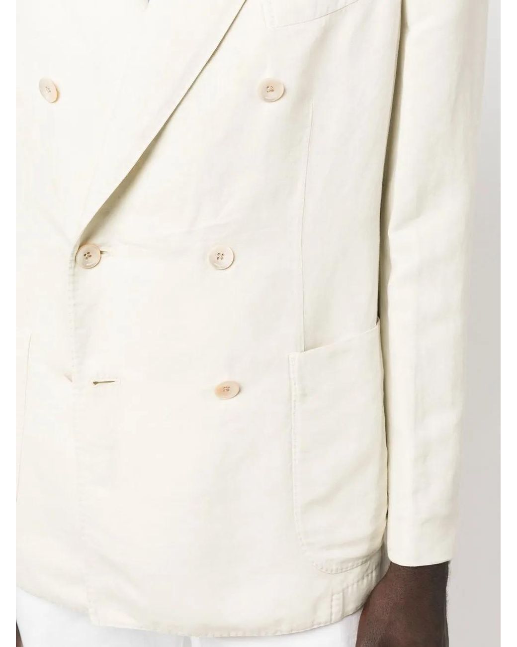 Boglioli Natural Tailored Double-Breasted Blazer for men
