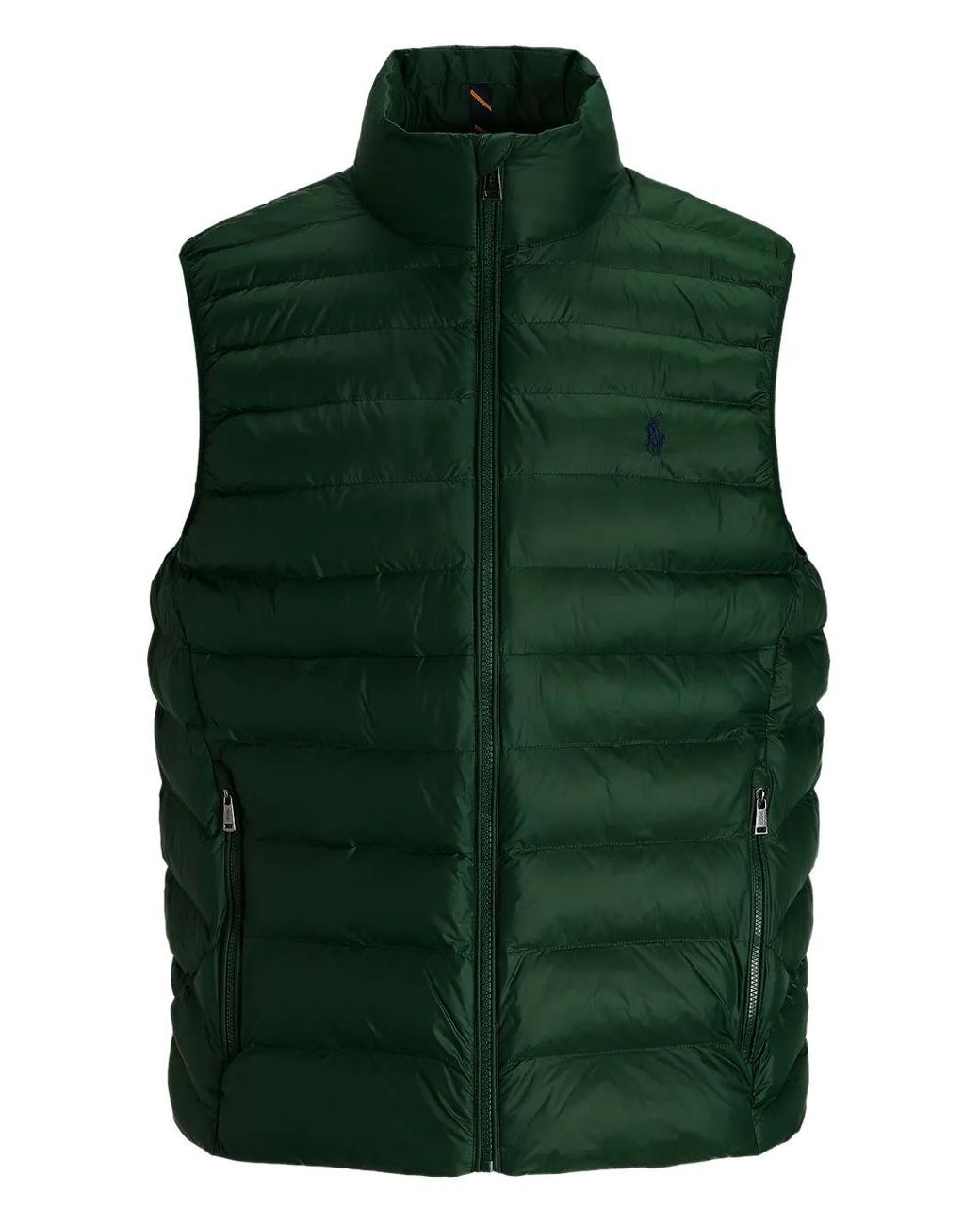 Polo Ralph Lauren Green Logo-Embroidered Padded Vest for men