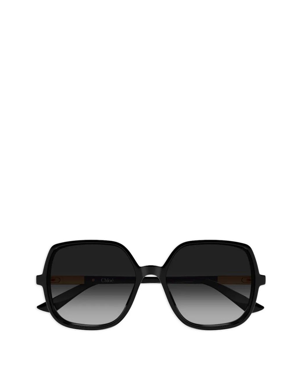 Chloé Black Oversized Geometric-Frame Sunglasses