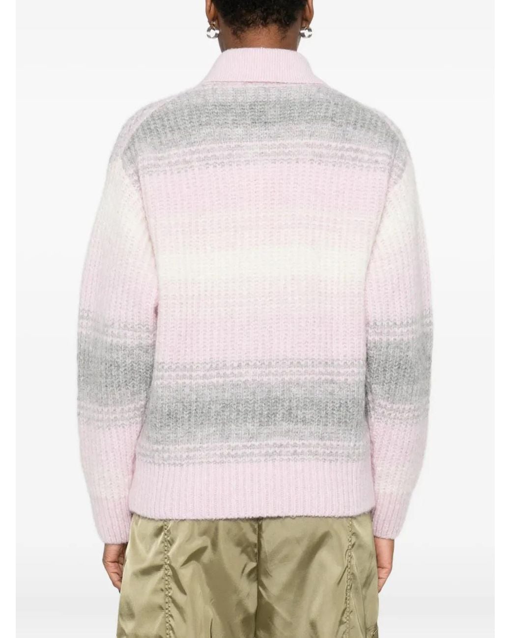 KENZO Pink Striped Cardigan