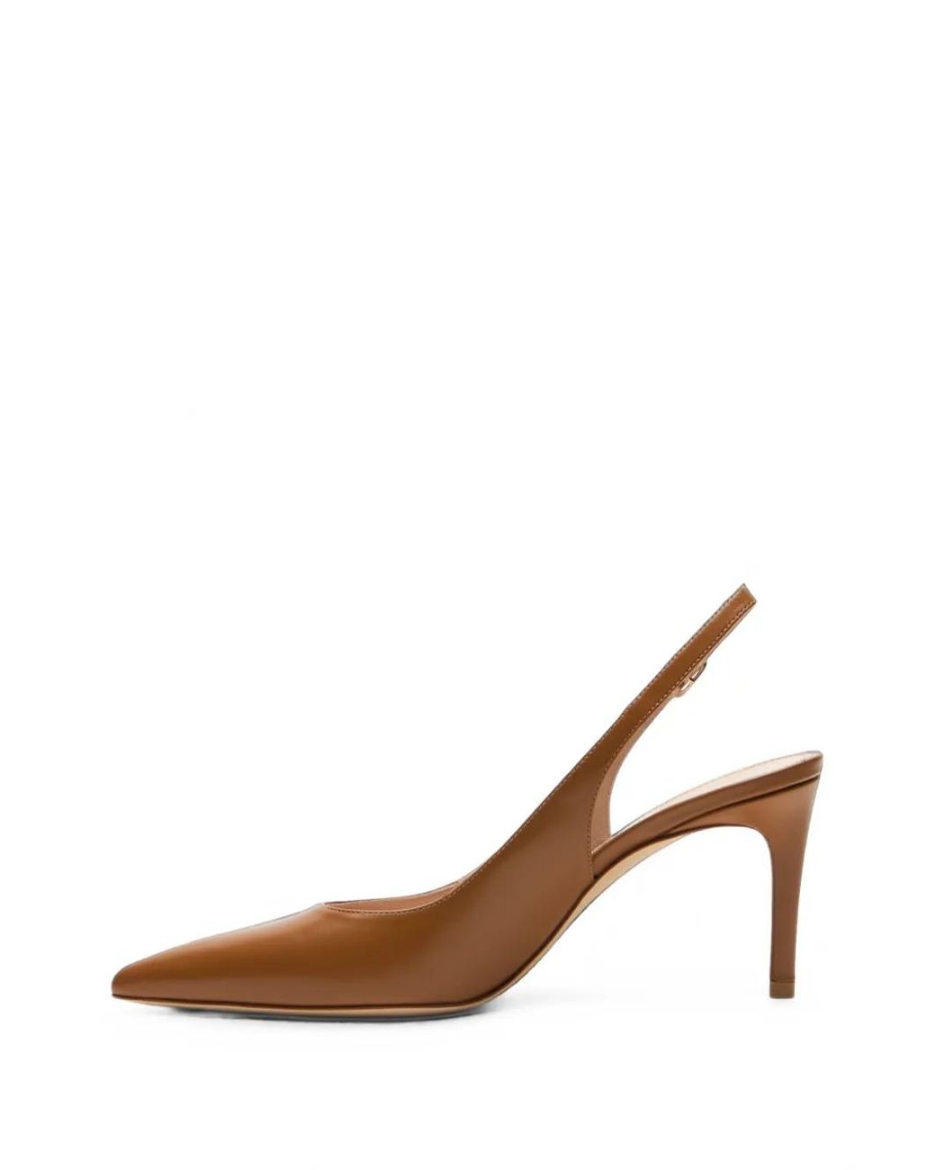 Stuart Weitzman Brown Stuart Power Slingback Pumps