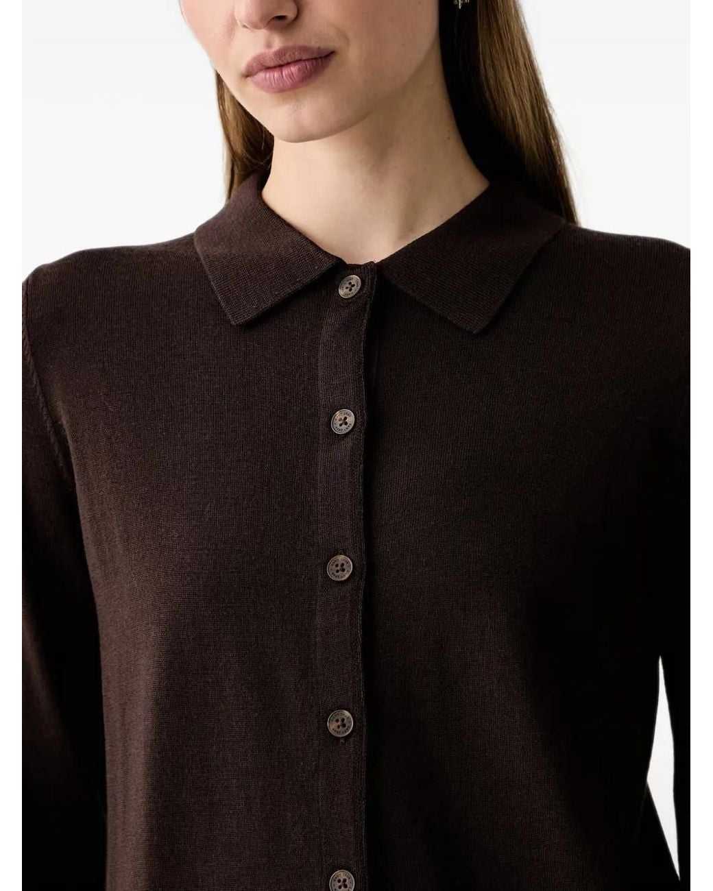 Gant Black Polo-Collar Cardigan