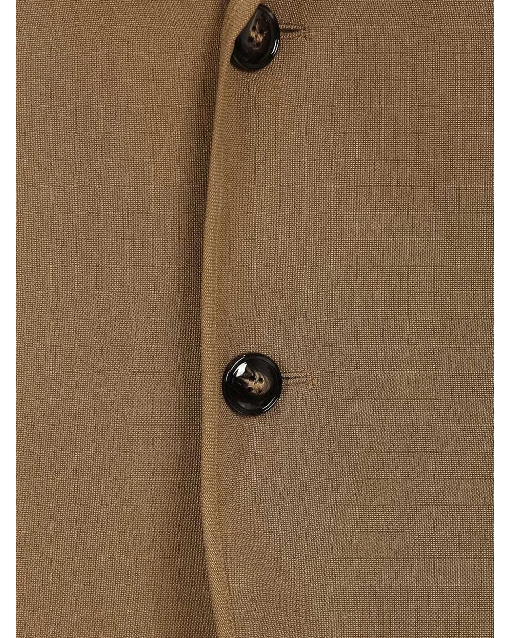 Giorgio Armani Brown Single-Breasted Jacket for men