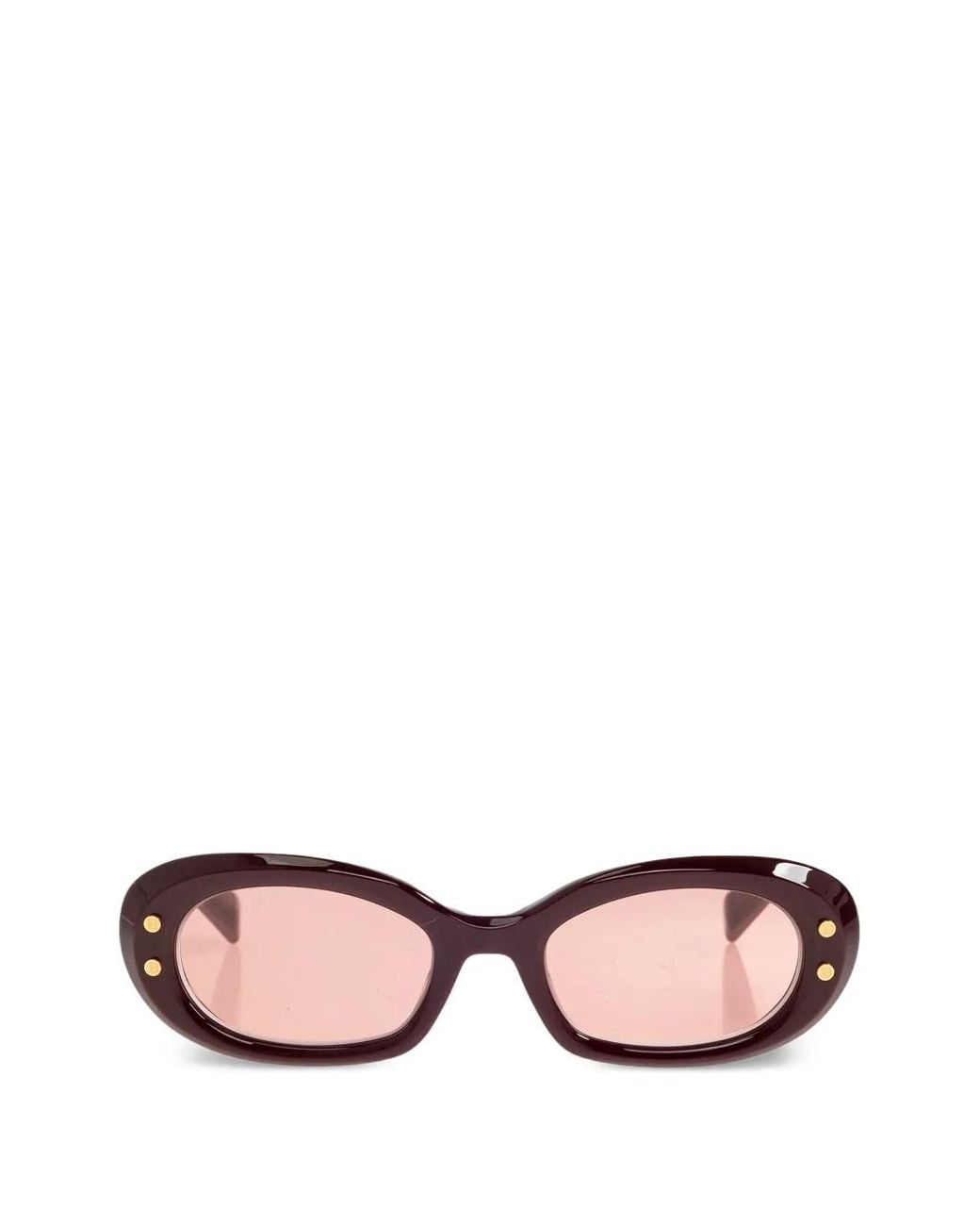 Balmain Pink Chain-Detail Sunglasses