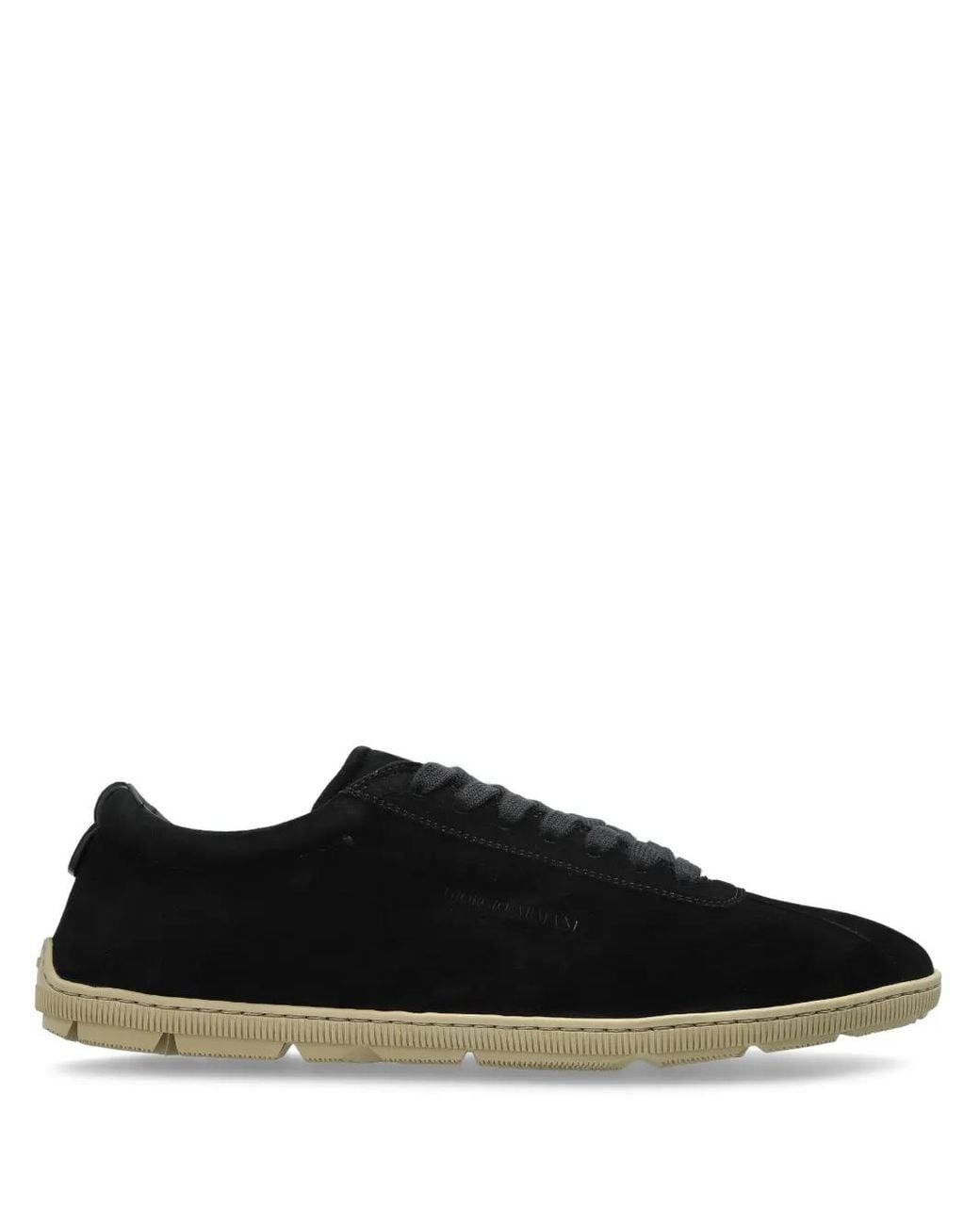 Giorgio Armani Black Suede Sneakers for men