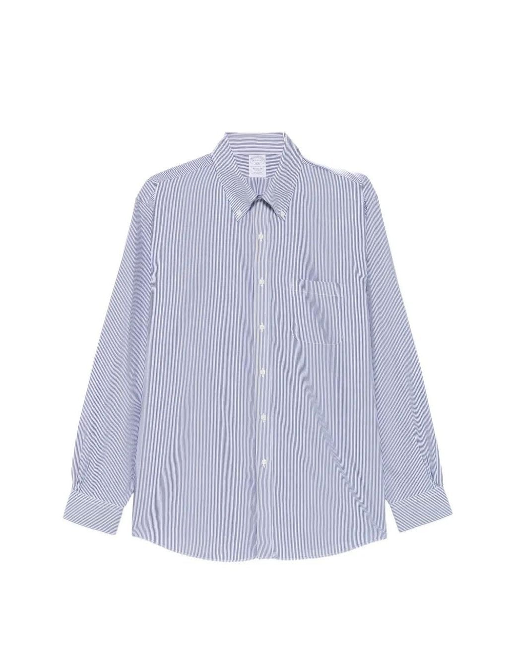 Brooks Brothers Purple Striped Button-Down Shirt for men