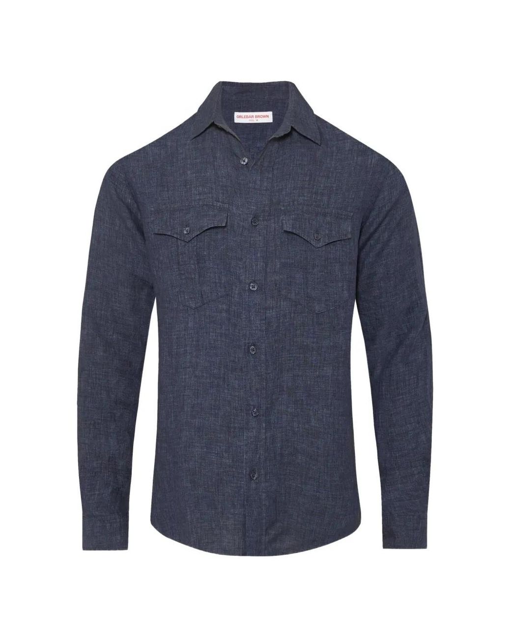 Orlebar Brown Blue Colburn Shirt for men