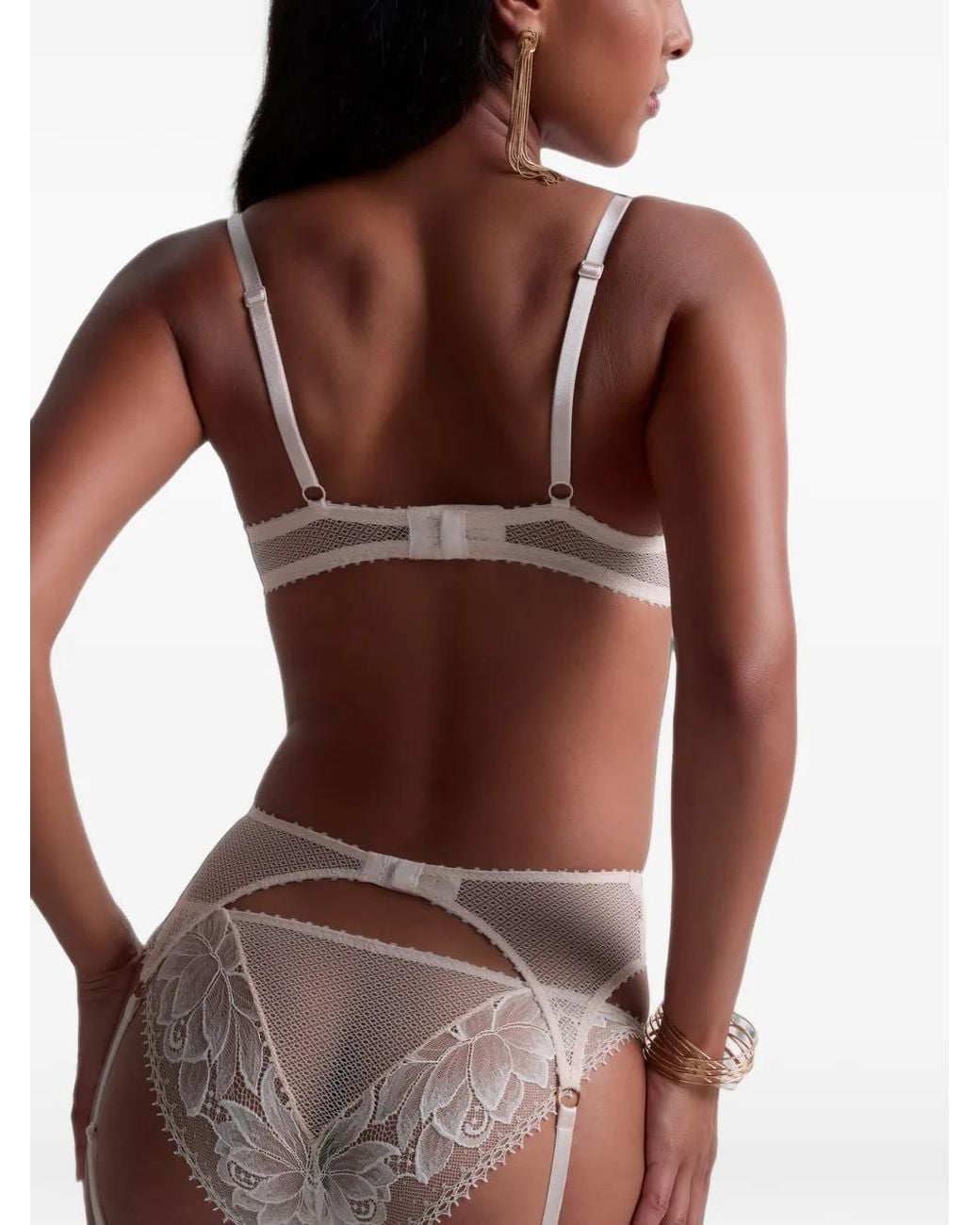 Aubade White Flawless Love Lace Briefs